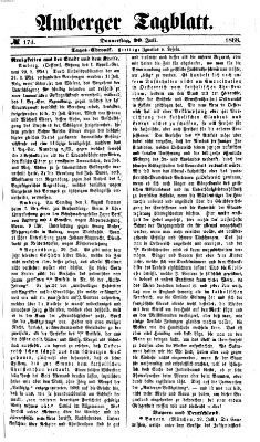 Amberger Tagblatt Donnerstag 30. Juli 1868