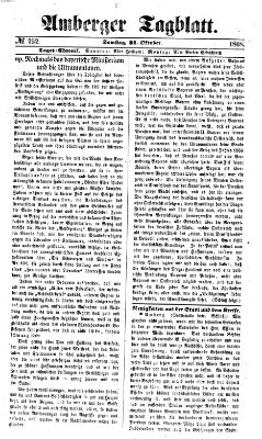 Amberger Tagblatt Samstag 31. Oktober 1868