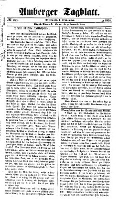 Amberger Tagblatt Mittwoch 4. November 1868