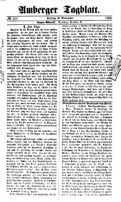 Amberger Tagblatt Freitag 6. November 1868