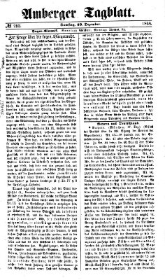 Amberger Tagblatt Samstag 19. Dezember 1868