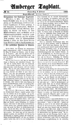 Amberger Tagblatt Donnerstag 4. Februar 1869