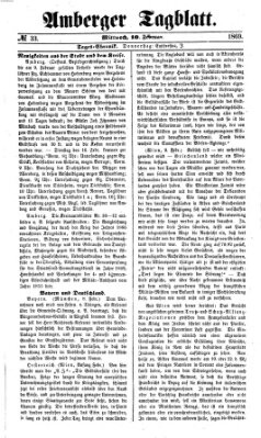 Amberger Tagblatt Mittwoch 10. Februar 1869