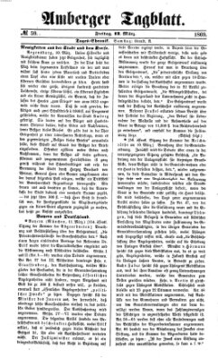 Amberger Tagblatt Freitag 12. März 1869