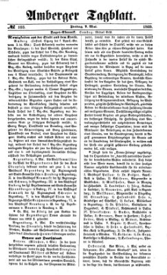 Amberger Tagblatt Freitag 7. Mai 1869