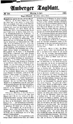 Amberger Tagblatt Montag 5. Juli 1869