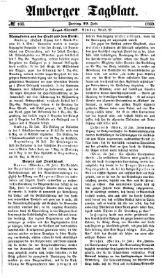 Amberger Tagblatt Freitag 23. Juli 1869
