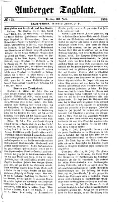 Amberger Tagblatt Freitag 30. Juli 1869