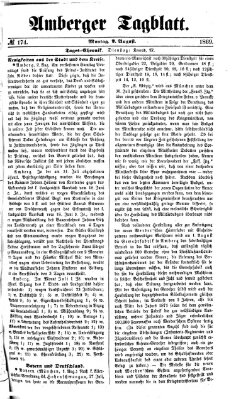 Amberger Tagblatt Montag 2. August 1869