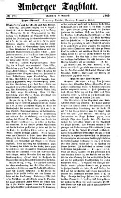 Amberger Tagblatt Samstag 7. August 1869