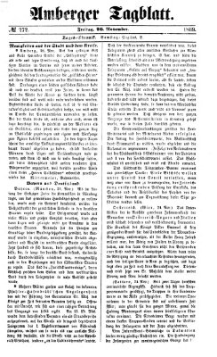 Amberger Tagblatt Freitag 26. November 1869