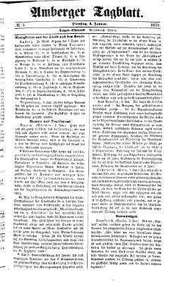 Amberger Tagblatt Dienstag 4. Januar 1870