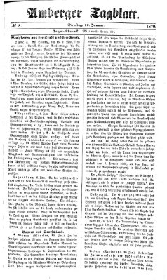 Amberger Tagblatt Dienstag 11. Januar 1870