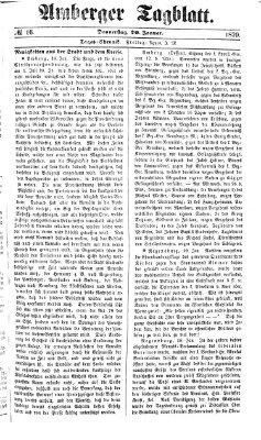 Amberger Tagblatt Donnerstag 20. Januar 1870