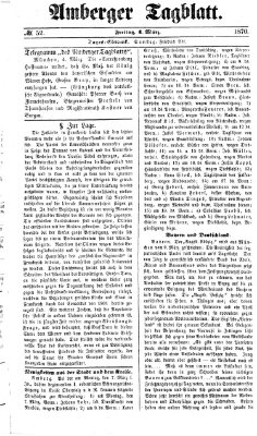 Amberger Tagblatt Freitag 4. März 1870