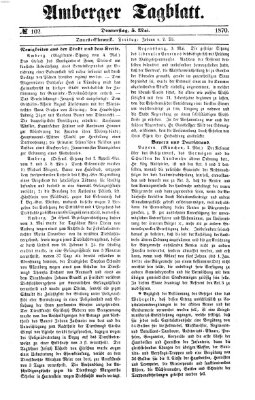 Amberger Tagblatt Donnerstag 5. Mai 1870
