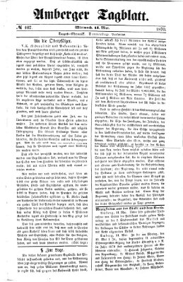 Amberger Tagblatt Mittwoch 11. Mai 1870