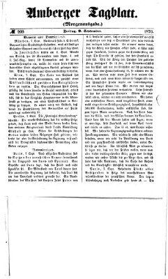 Amberger Tagblatt Freitag 9. September 1870