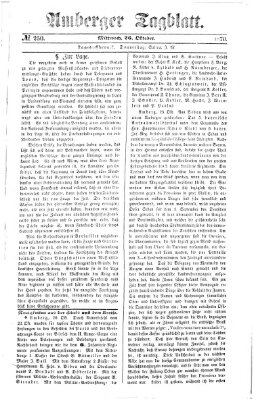 Amberger Tagblatt Mittwoch 26. Oktober 1870