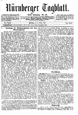 Nürnberger Tagblatt Freitag 15. Oktober 1869