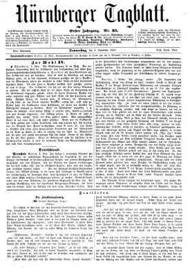 Nürnberger Tagblatt Donnerstag 4. November 1869