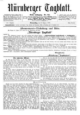 Nürnberger Tagblatt Donnerstag 23. Dezember 1869