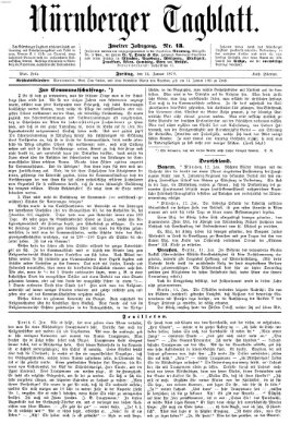 Nürnberger Tagblatt Freitag 14. Januar 1870