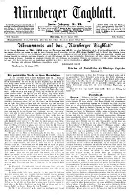 Nürnberger Tagblatt Sonntag 30. Januar 1870