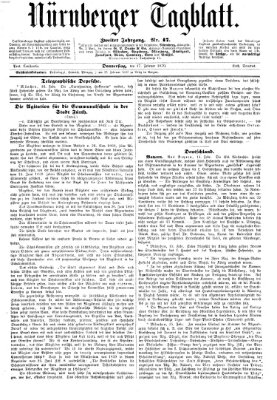 Nürnberger Tagblatt Donnerstag 17. Februar 1870