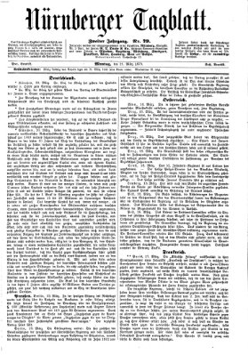 Nürnberger Tagblatt Montag 21. März 1870