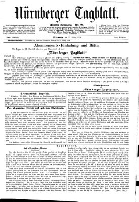 Nürnberger Tagblatt Mittwoch 23. März 1870