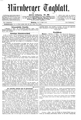Nürnberger Tagblatt Sonntag 10. April 1870