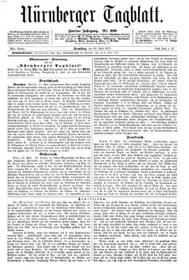 Nürnberger Tagblatt Samstag 30. April 1870