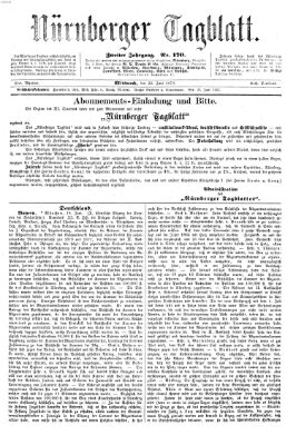 Nürnberger Tagblatt Mittwoch 22. Juni 1870