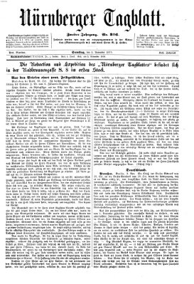 Nürnberger Tagblatt Samstag 5. November 1870