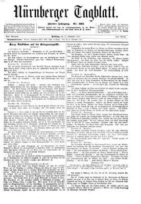 Nürnberger Tagblatt Freitag 11. November 1870
