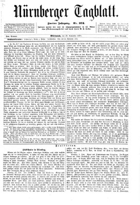 Nürnberger Tagblatt Mittwoch 23. November 1870