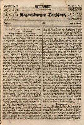 Regensburger Tagblatt Freitag 10. Oktober 1845