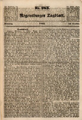 Regensburger Tagblatt Dienstag 14. Oktober 1845