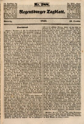 Regensburger Tagblatt Sonntag 19. Oktober 1845