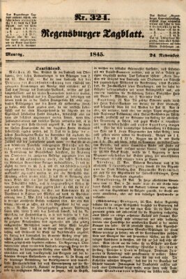 Regensburger Tagblatt Montag 24. November 1845