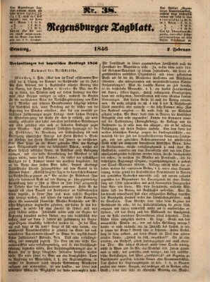 Regensburger Tagblatt Samstag 7. Februar 1846