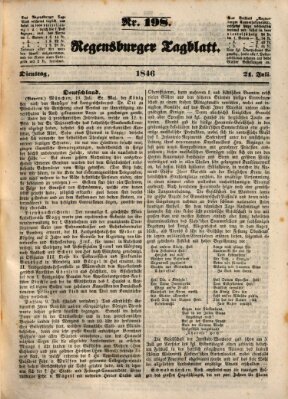 Regensburger Tagblatt Dienstag 21. Juli 1846