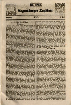 Regensburger Tagblatt Dienstag 6. Juli 1847