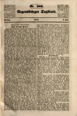 Regensburger Tagblatt Freitag 9. Juli 1847