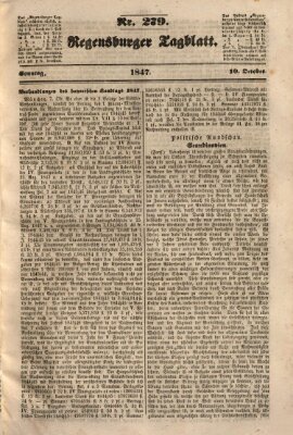 Regensburger Tagblatt Sonntag 10. Oktober 1847