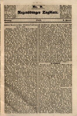 Regensburger Tagblatt Sonntag 9. Januar 1848