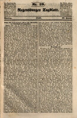 Regensburger Tagblatt Samstag 29. Januar 1848