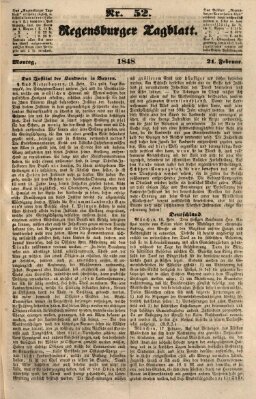 Regensburger Tagblatt Montag 21. Februar 1848