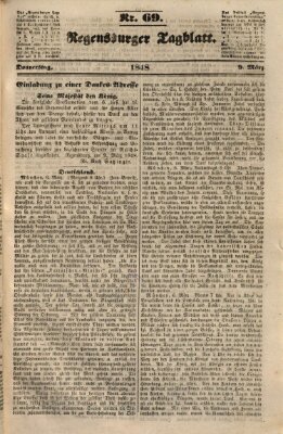 Regensburger Tagblatt Donnerstag 9. März 1848